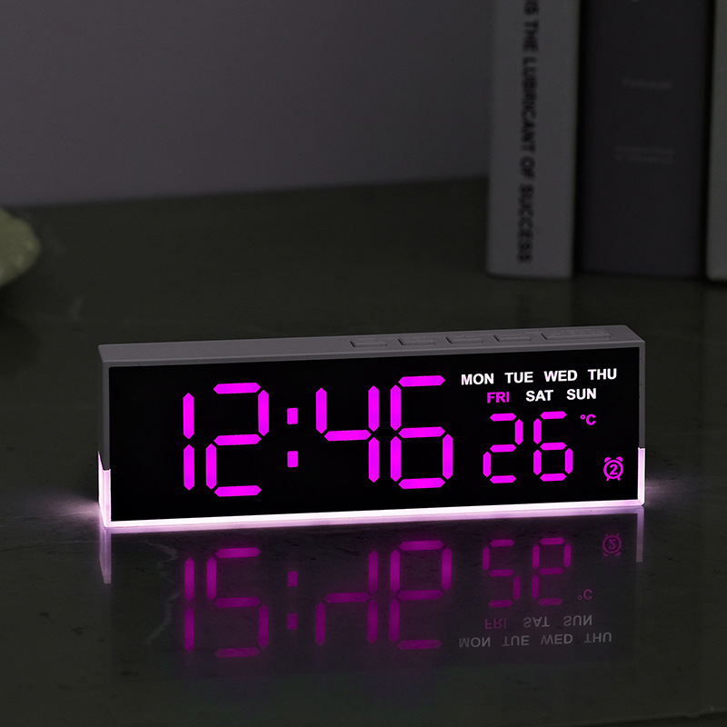 Modern Electronics Gadgets - LED Digital Alarm Clock Temperature Week