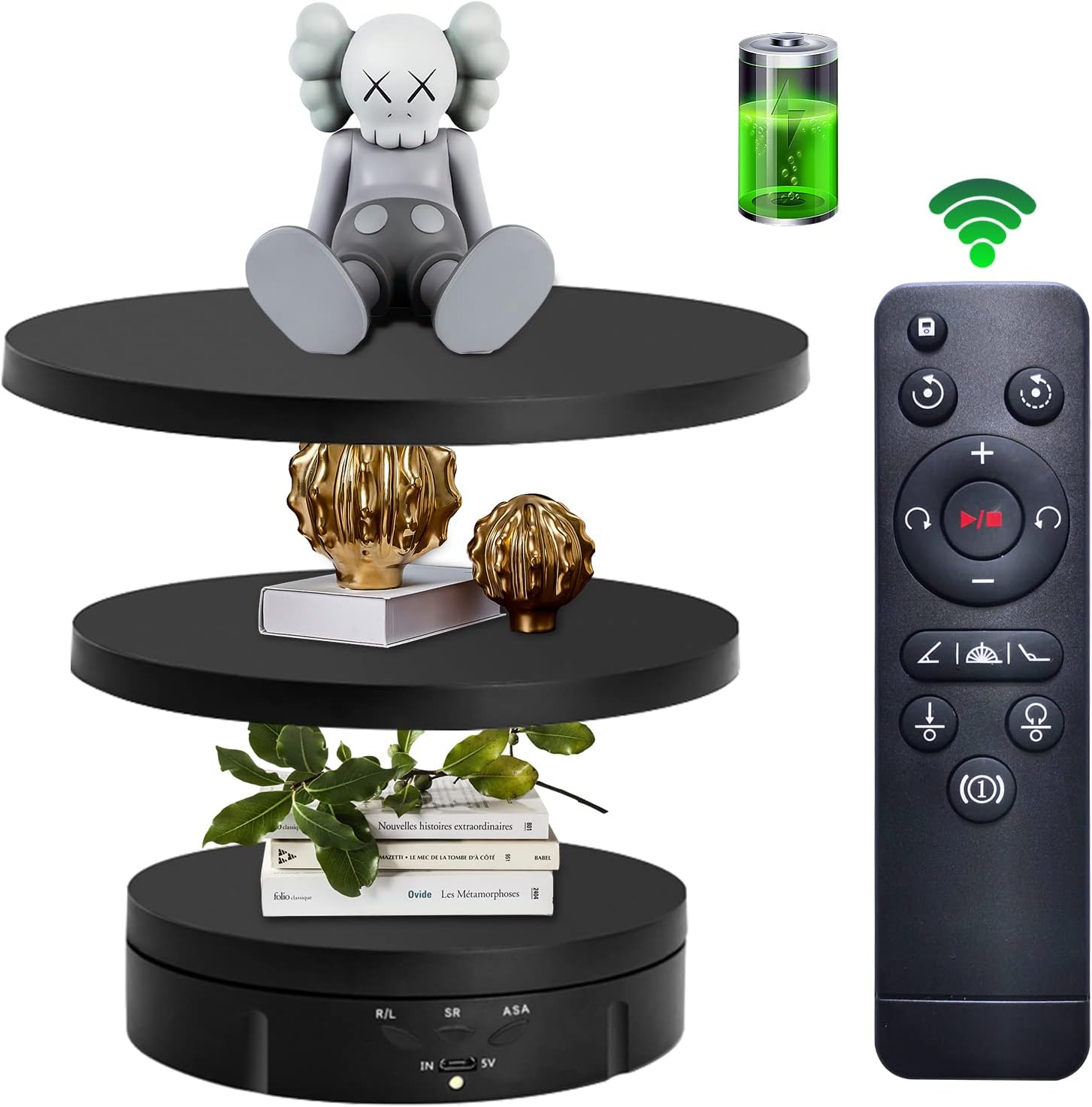Modern Electronics Gadgets - 3in1Motorized Rotating Display Stand with5.74/7.08/8.66inch Replacement