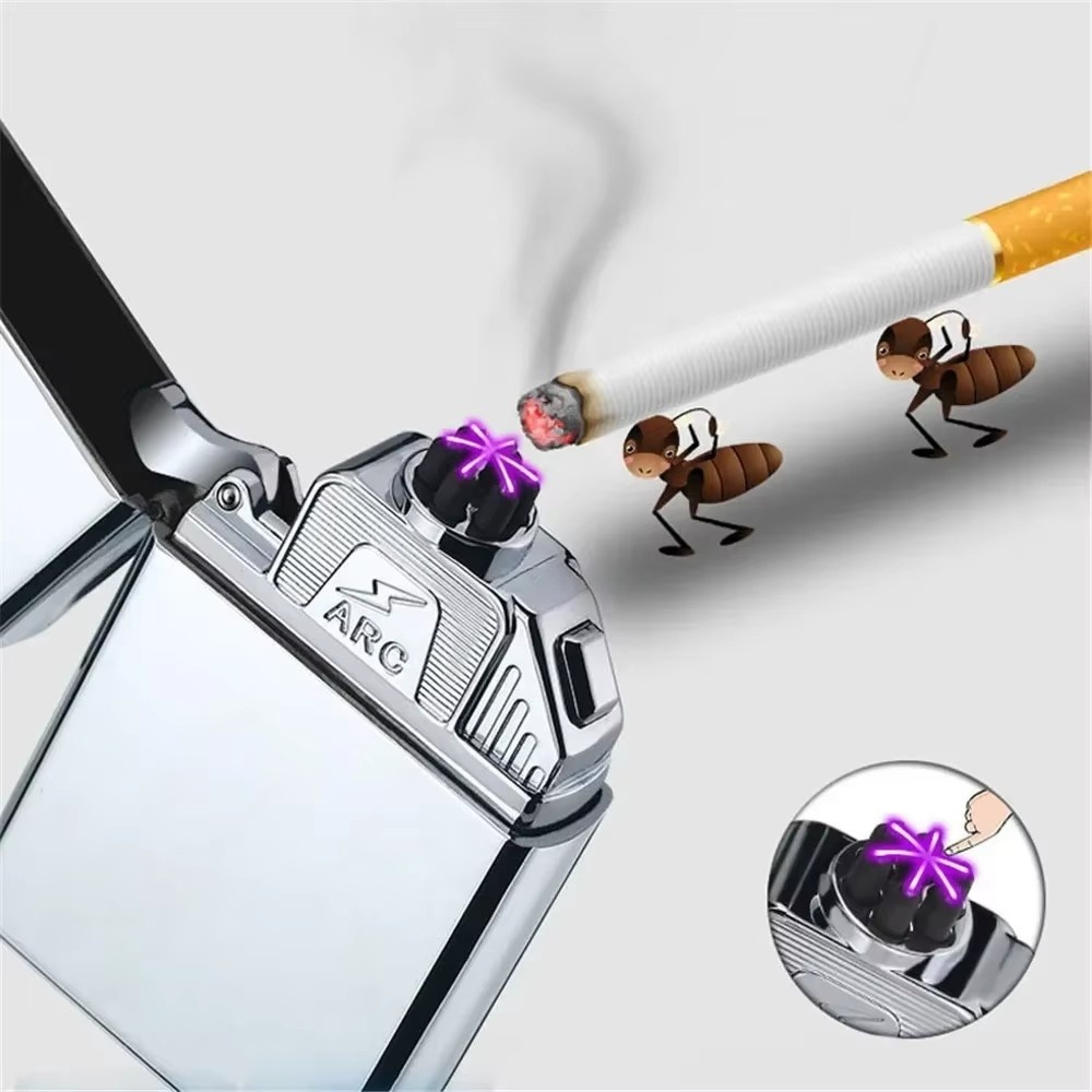 New Six Arcs Lighter Windproof - Electronics Gadgets To Gift 评论和价格