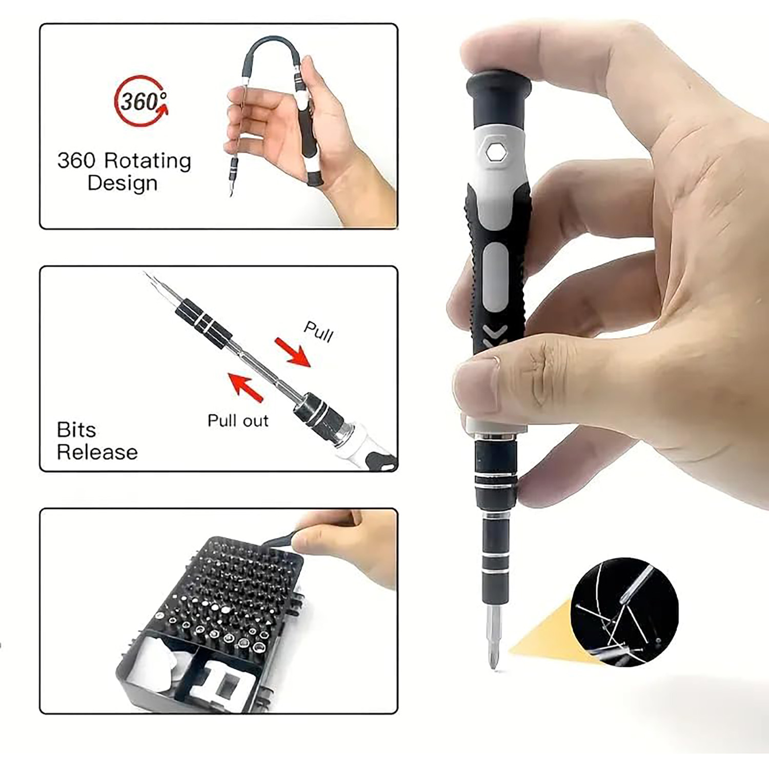 115-in-1 Precision Screwdriver - Electronics Repair Gadgets 评论和价格