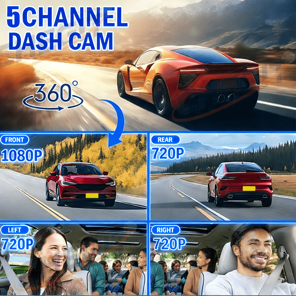2026 NEW 3/5Camera Car DVR 108 - Panoramic Dash Cam 360 评论和价格
