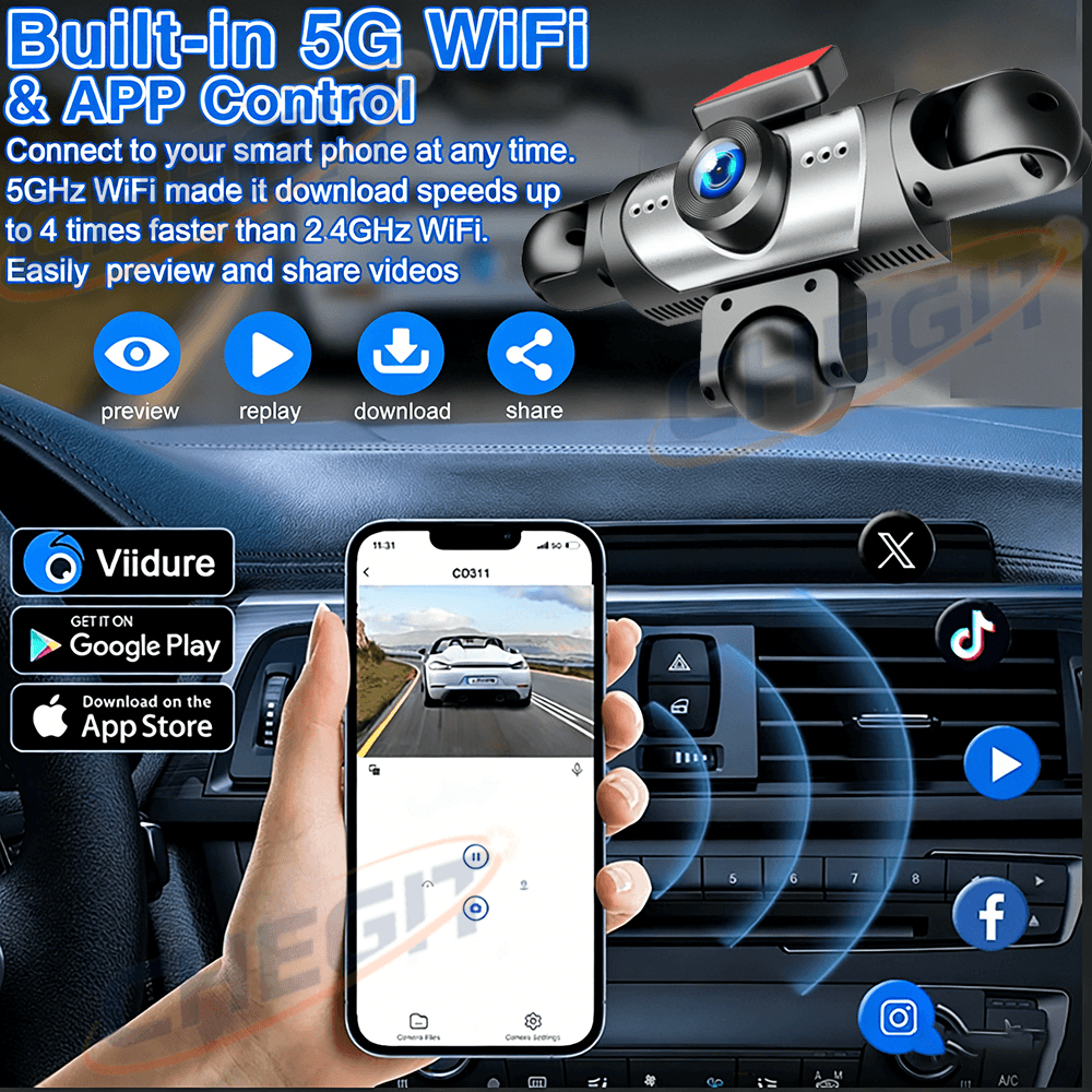 2026 NEW 3/5Camera Car DVR 108 - Panoramic Dash Cam 360 评论和价格