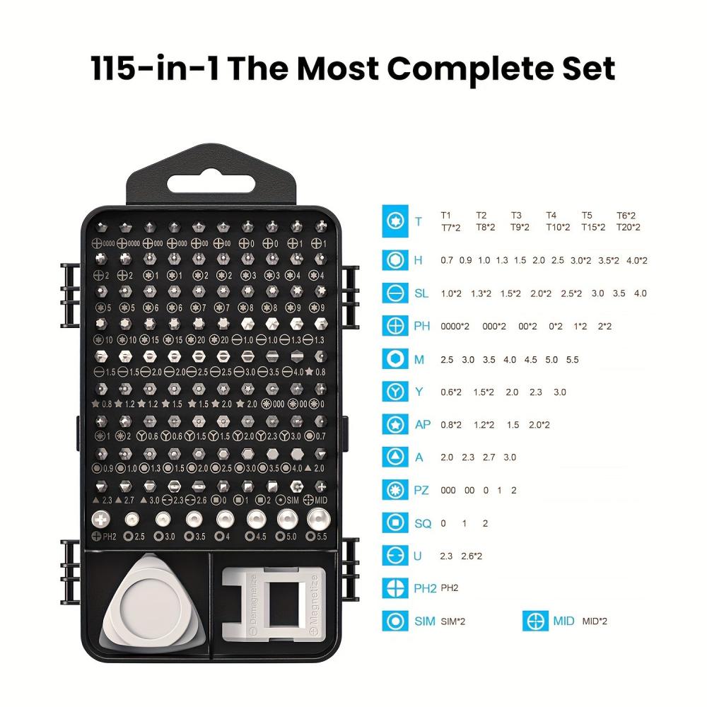 115-in-1 Precision Screwdriver - Electronics Repair Gadgets 评论和价格