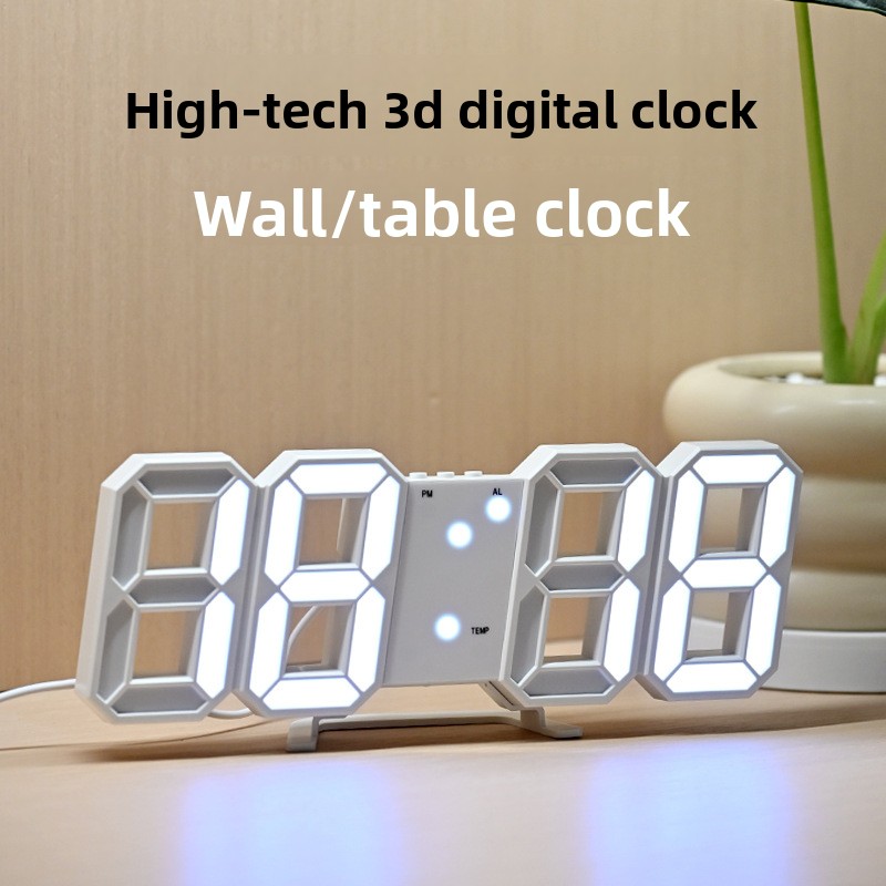 3D LED Digital Clock Luminous  - Modern Electronics Gadgets 评论和价格
