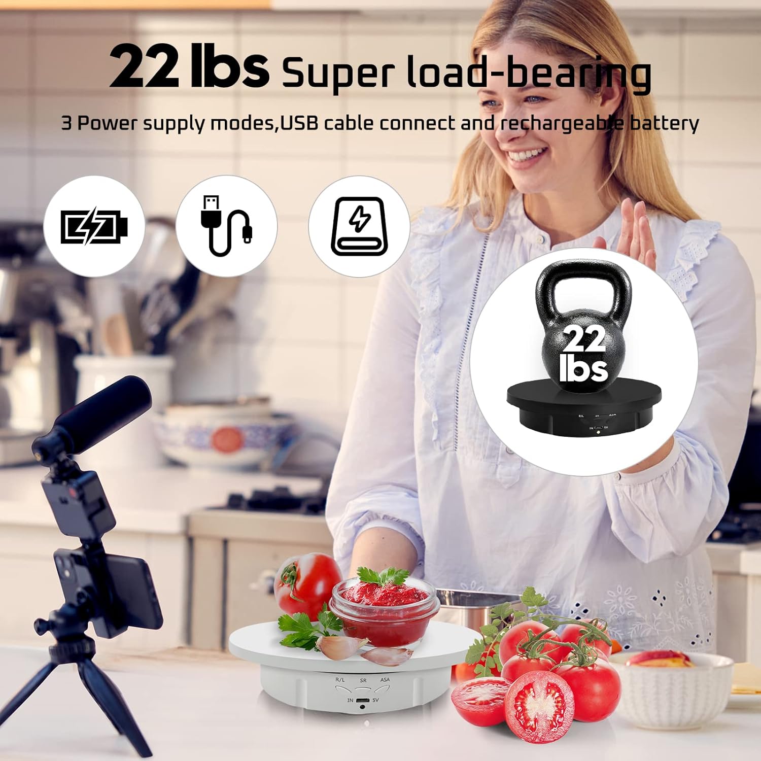 3in1Motorized Rotating Display - Modern Electronics Gadgets 评论和价格
