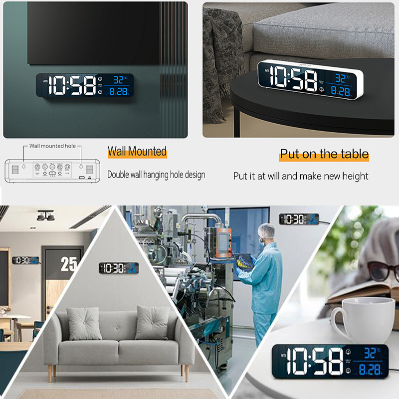 LED Digital Alarm Clock Wall/T - Modern Electronics Gadgets 评论和价格