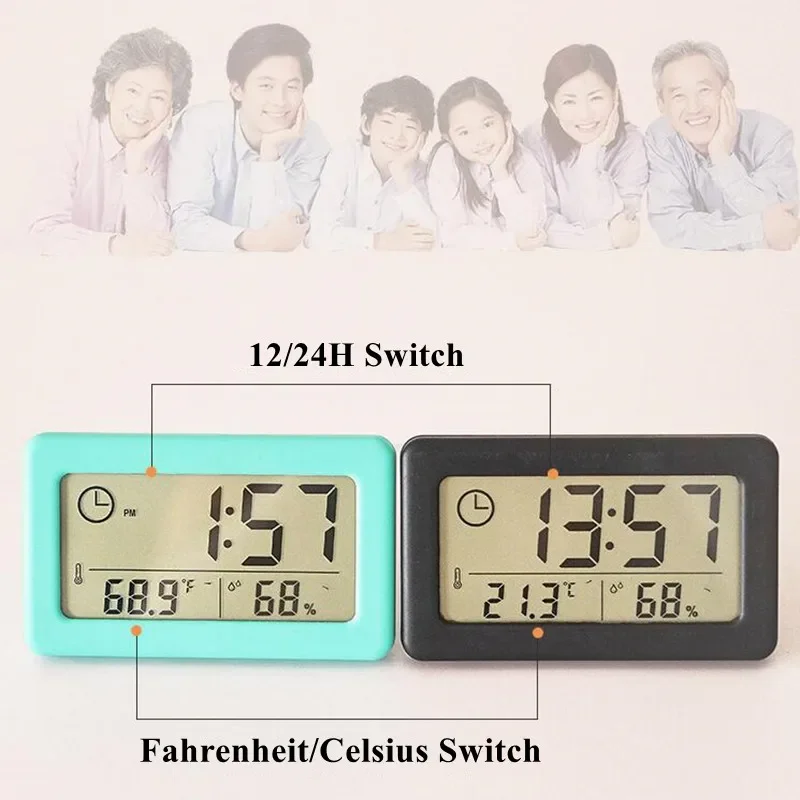 Wall Clock Temperature and Hum - Modern Electronics Gadgets 评论和价格