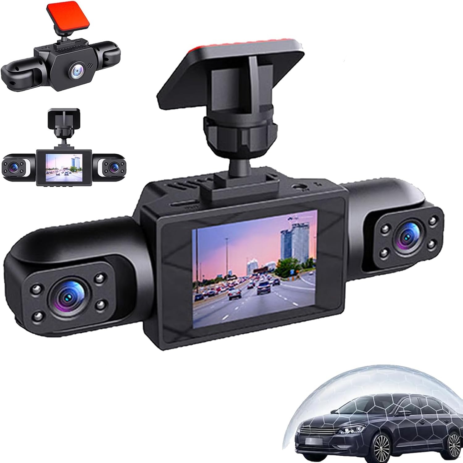 All-Round 360 Degree 1080P Pan - Panoramic Dash Cam 360 评论和价格