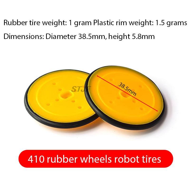10pcs 410 rubber wheels robot  - Electronics New Gadgets 评论和价格