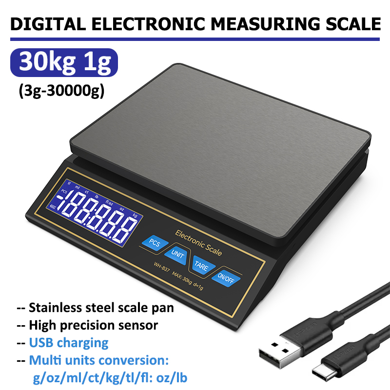 LCD Digital Kitchen Scale 30kg - Kitchen Electronics Gadgets 评论和价格
