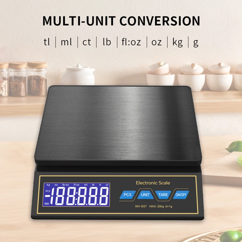 LCD Digital Kitchen Scale 30kg - Kitchen Electronics Gadgets 评论和价格