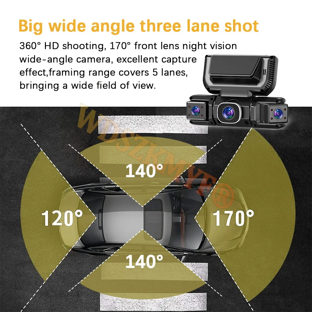 360 Degrees 4 Camera Front Lef - Panoramic Dash Cam 360 评论和价格